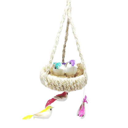 Artificial Jute Hanging Birds Nest Jhumar Chidiyan Ka Ghosla