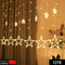 12 Stars Curtain String Lights Window Curtain Lights With 8 Flashing Modes Decoration For Festivals