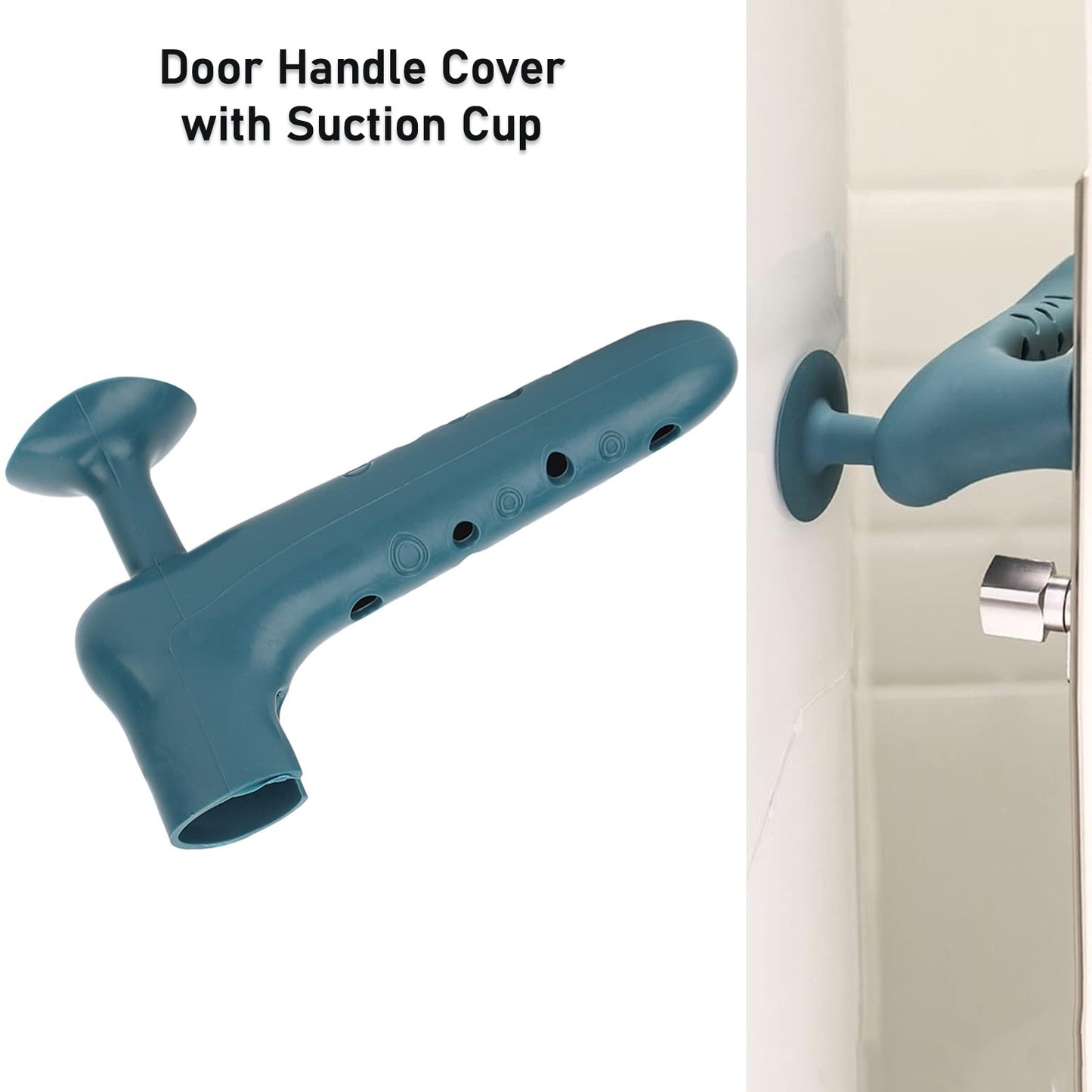 Silicone Door Handle Cover With Suction Cup (1 Pc)