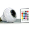 Colour Changing LED Bulb with Bluetooth Speaker & Remote