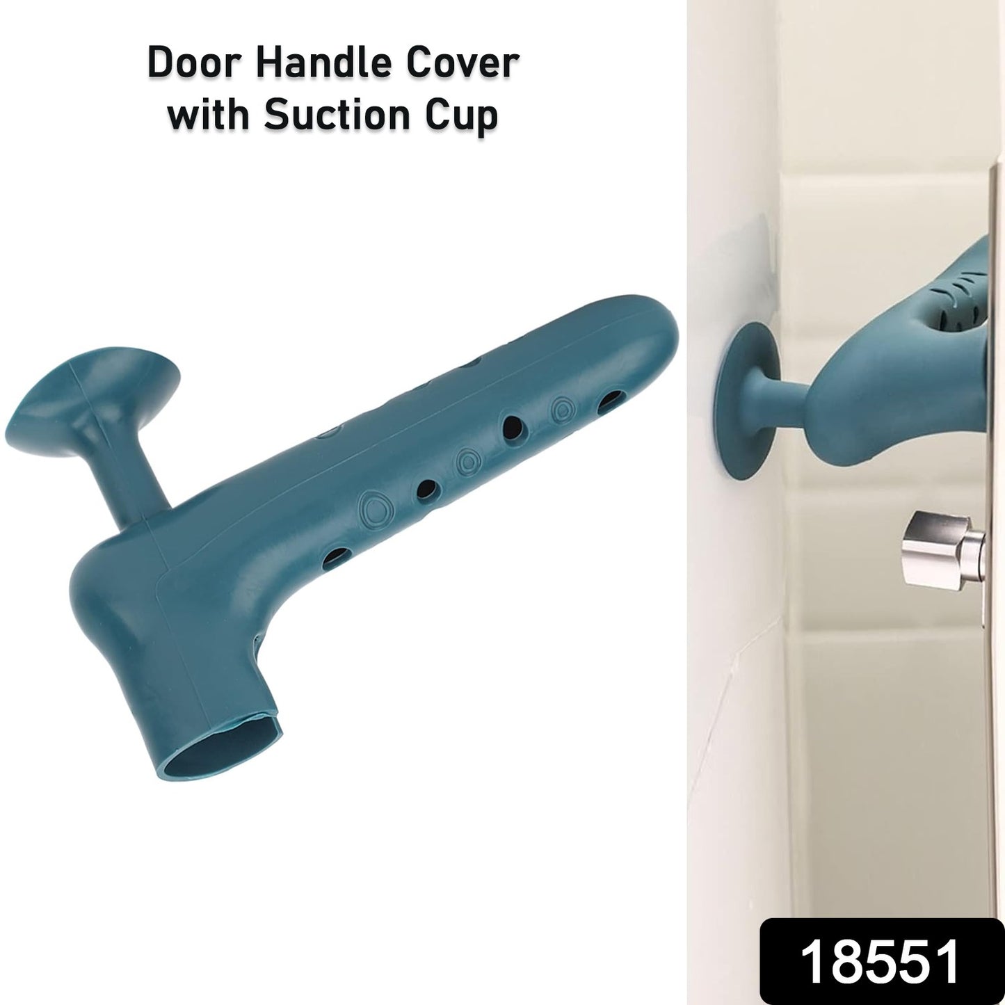 Silicone Door Handle Cover With Suction Cup (1 Pc)